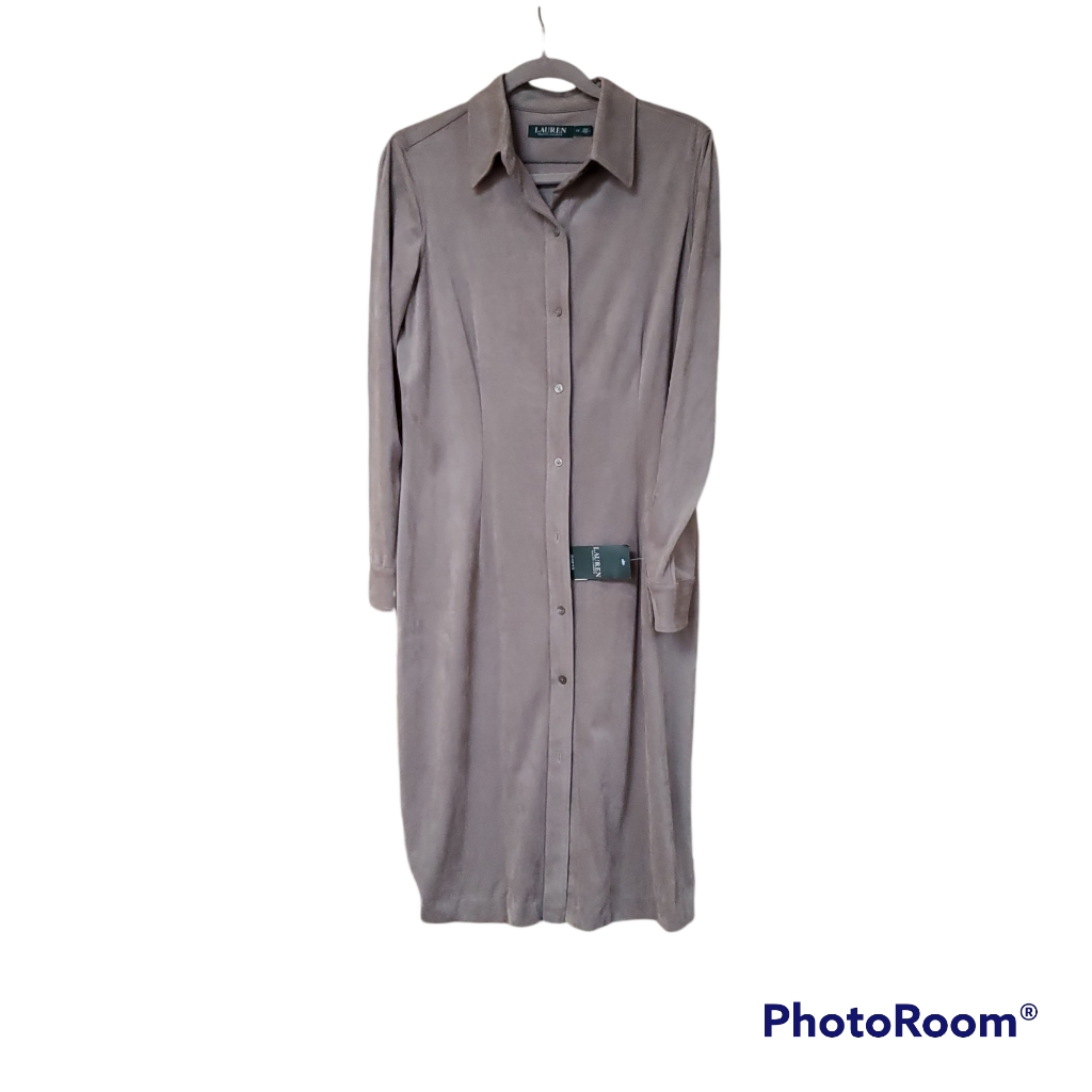 New With Tags Ralph Lauren Faux Suede Dress